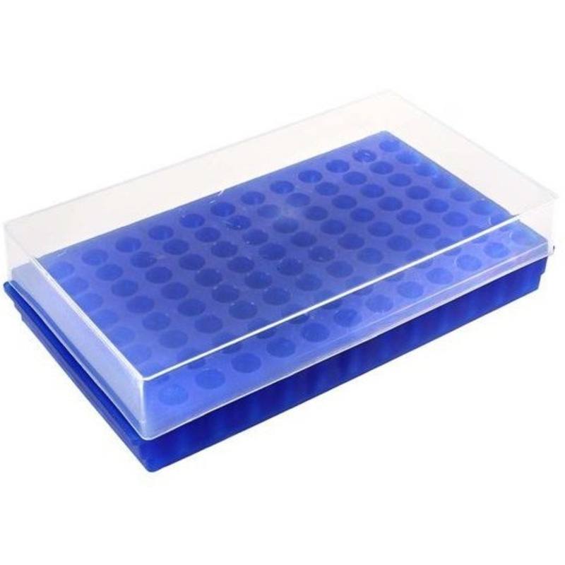 Rack and Lid 96 Place, Fluorescent Blue, 5 Racks/Pack
