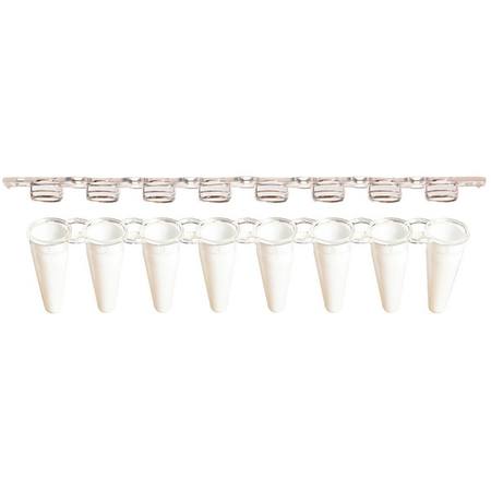 Buy SSI 8-strip low-profile PCR tubes + 8-strip flat caps, white in NZ. 