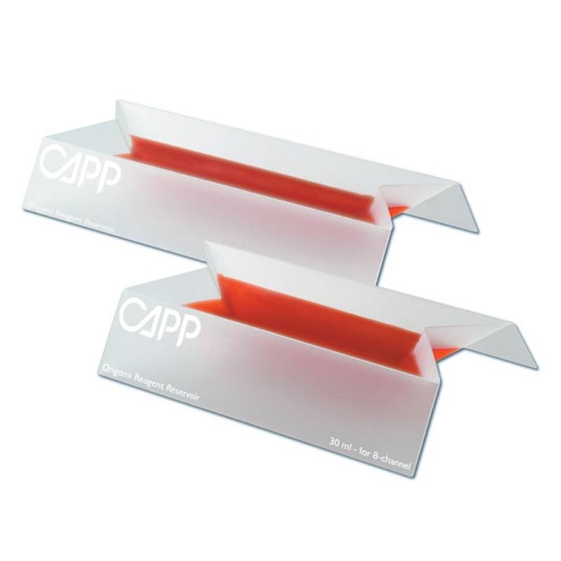 CappOrigami 40 ml (12-channel pipettes), Pre-sterile, 10 bags w/ 5 pcs each