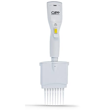 CappTronic electronic pipette, 8-channel, 10-200 ul