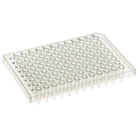 Plate Semi-Skirt, 96 Well, Natural 10/Pack, 10 Packs/Case