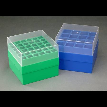 Rack 15ml Freezer Storage, Green, 2 Racks/Unit, 6 Units/Case